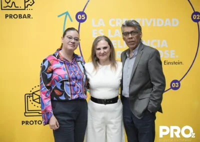 Esther Ramírez, Vanessa Gómez y Eder Espinoza