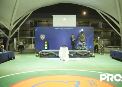 La posada se realizó en la velaría del Campus León